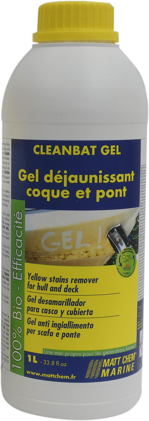 CLEANBAT GEL Yellow stains remover for gelcoat and paint — Pure4ocean